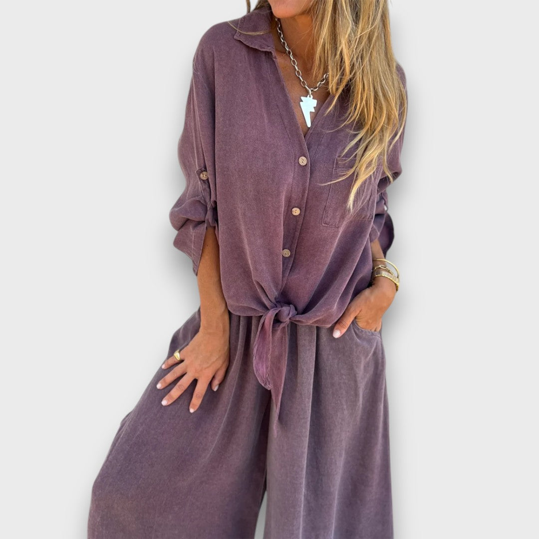 Soren – Set with Oversized Shirt and Wide Pants