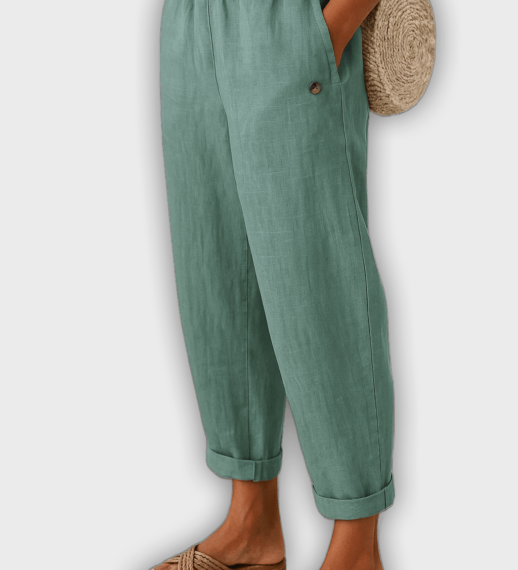 Elegant Summer Pants with Side Pockets
