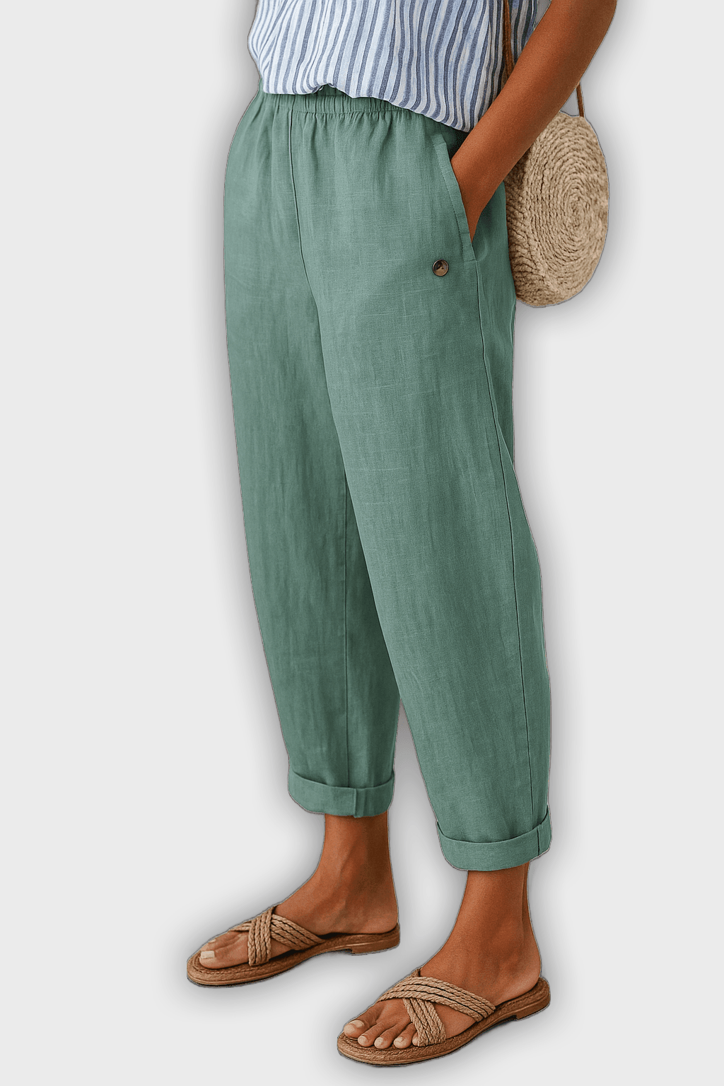Elegant Summer Pants with Side Pockets