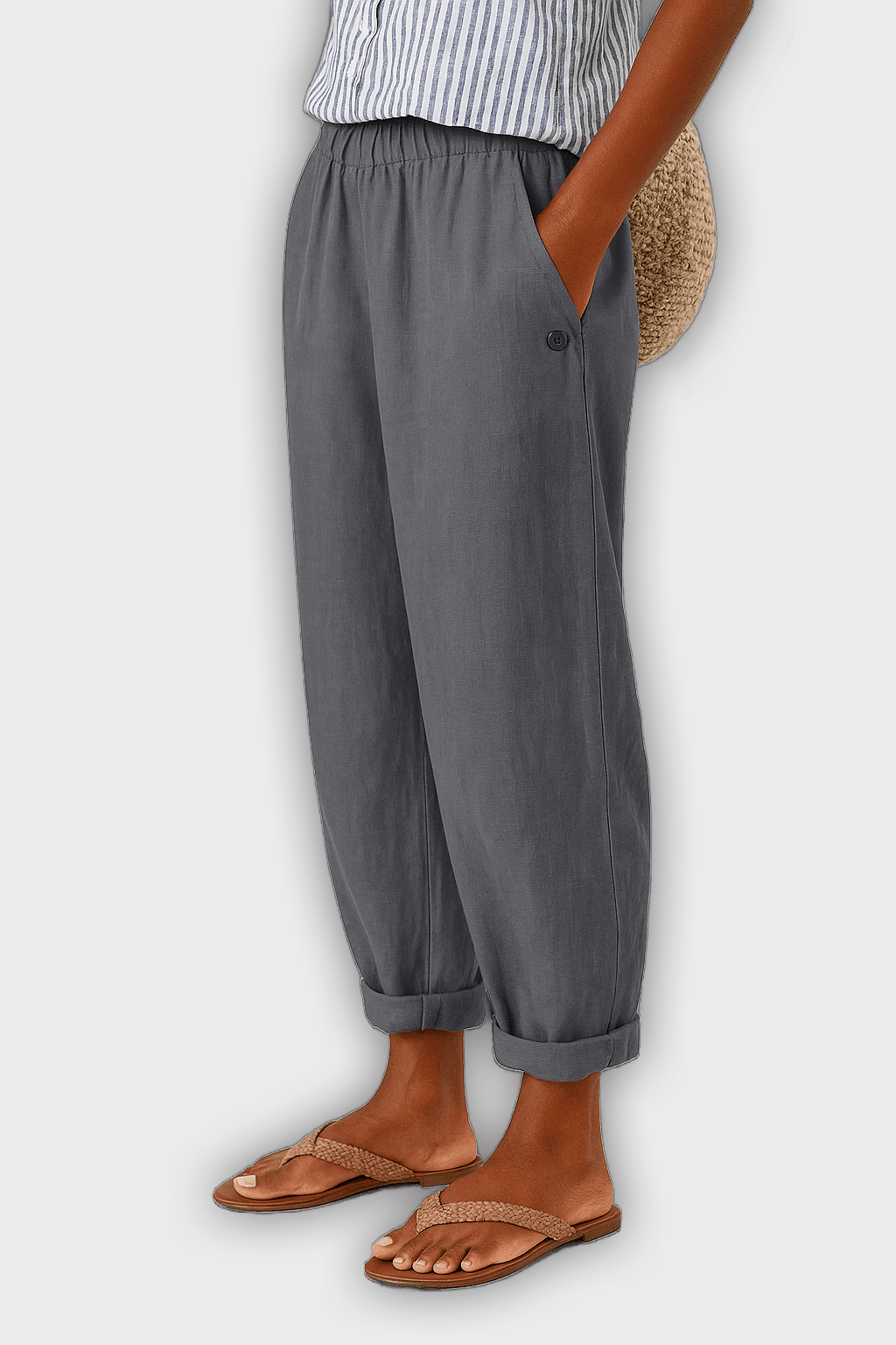 Elegant Summer Pants with Side Pockets