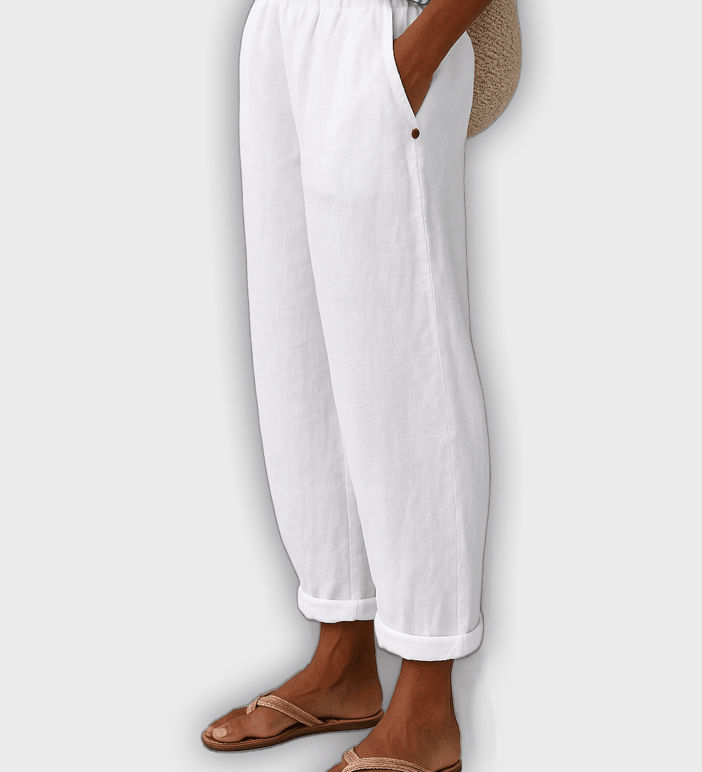 Elegant Summer Pants with Side Pockets