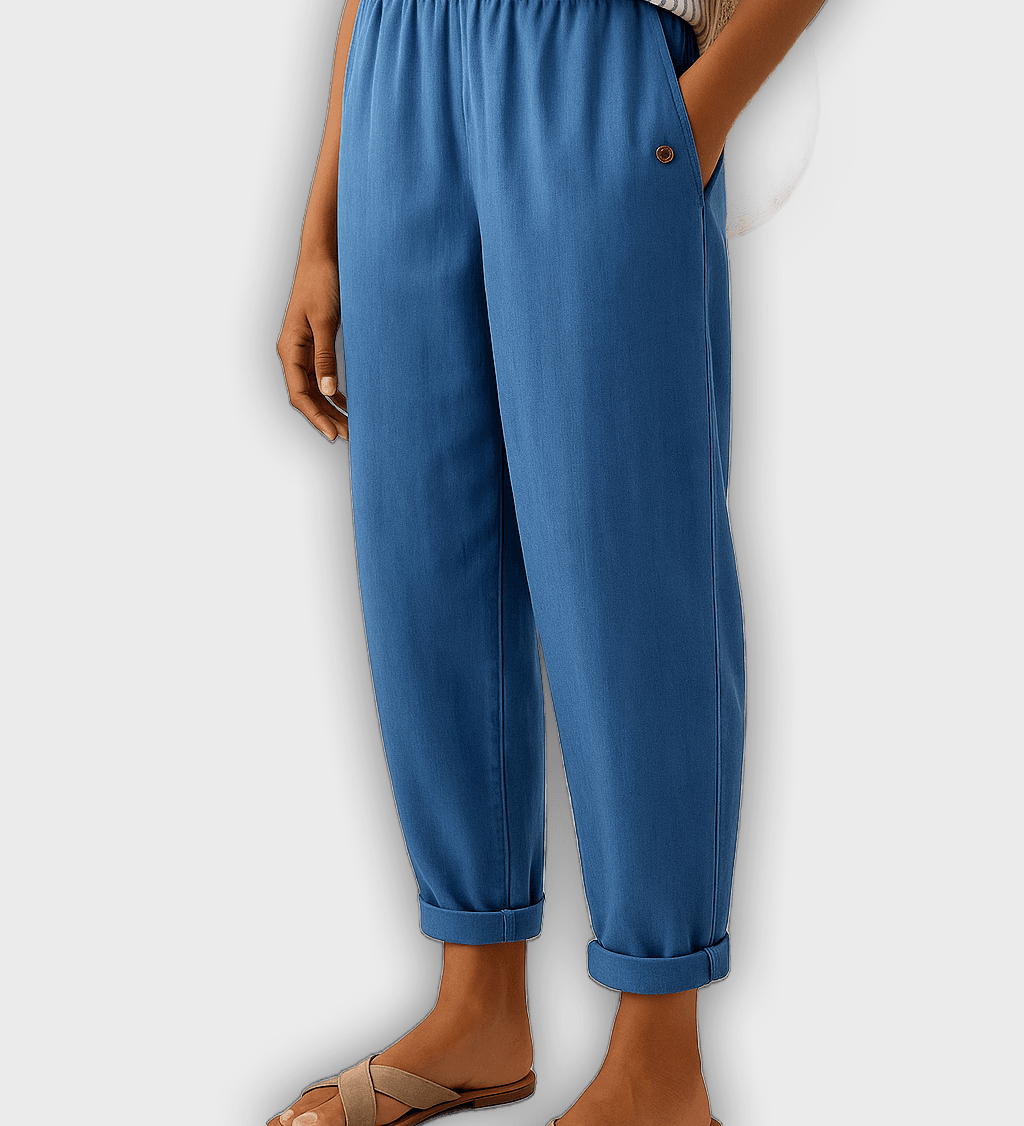 Elegant Summer Pants with Side Pockets
