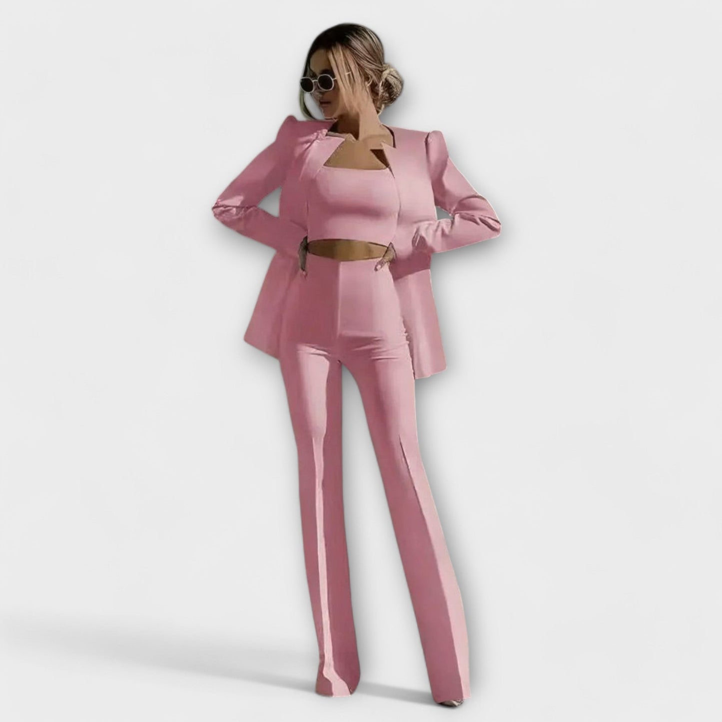 Selina - Elegant 3-Piece Set (Blazer, Top, Pants)