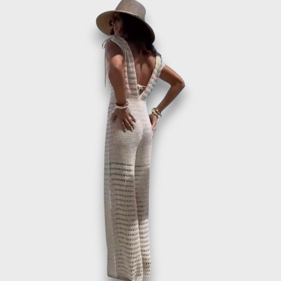 Aizlin – Summer Jumpsuit with Macrame Details