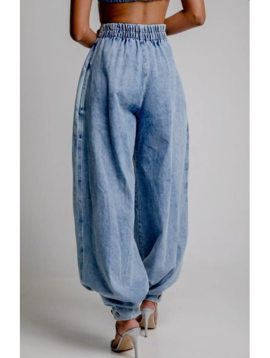 Ona | High-Waisted Balloon Jeans