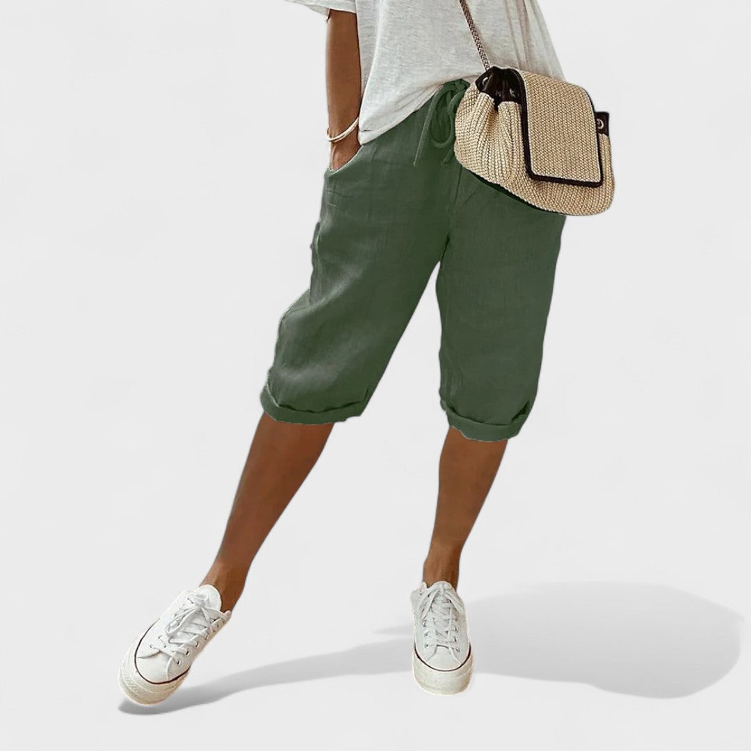 Fresh and Elegant Linen Shorts