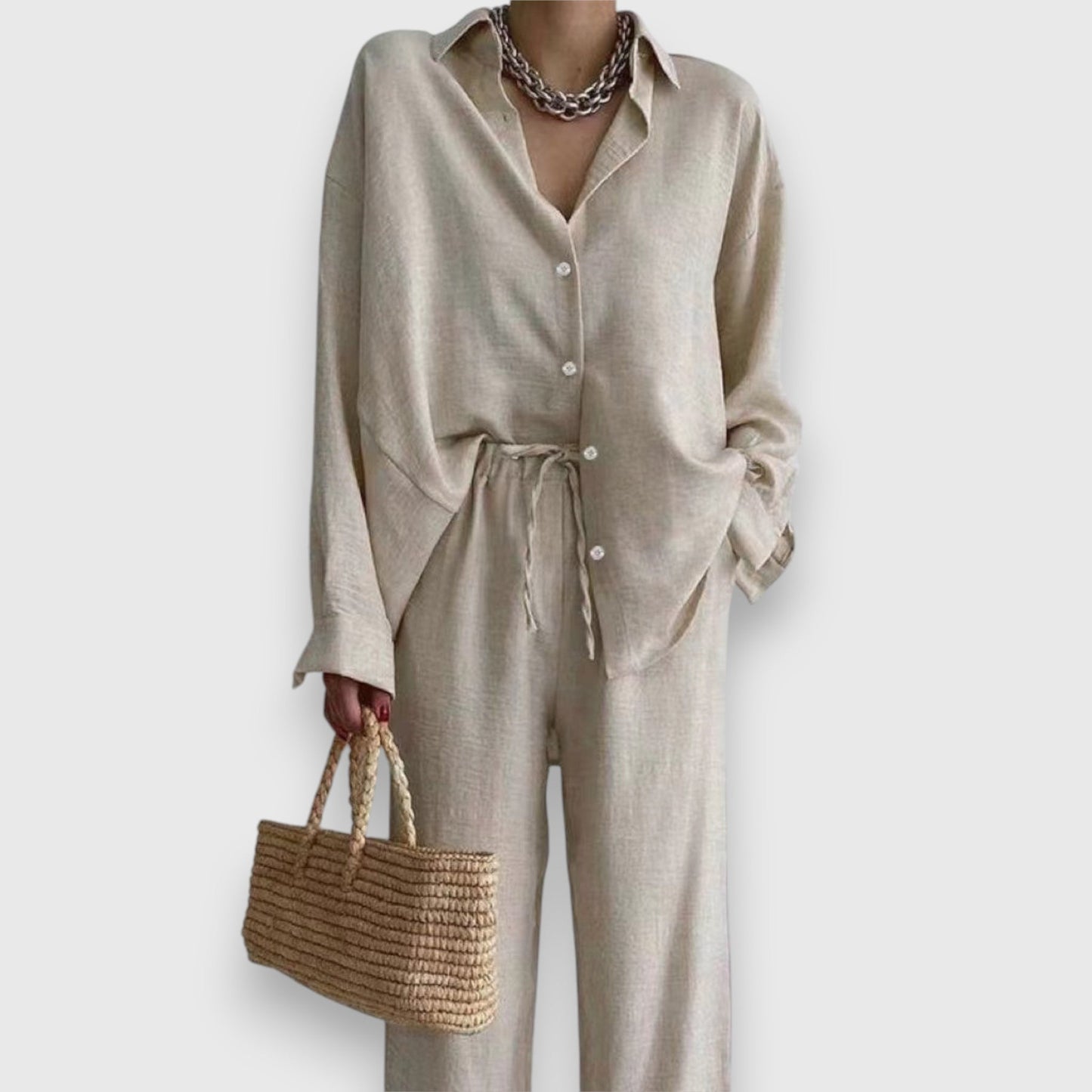 Louisa – Summer Set with Shirt and Wide Pants
