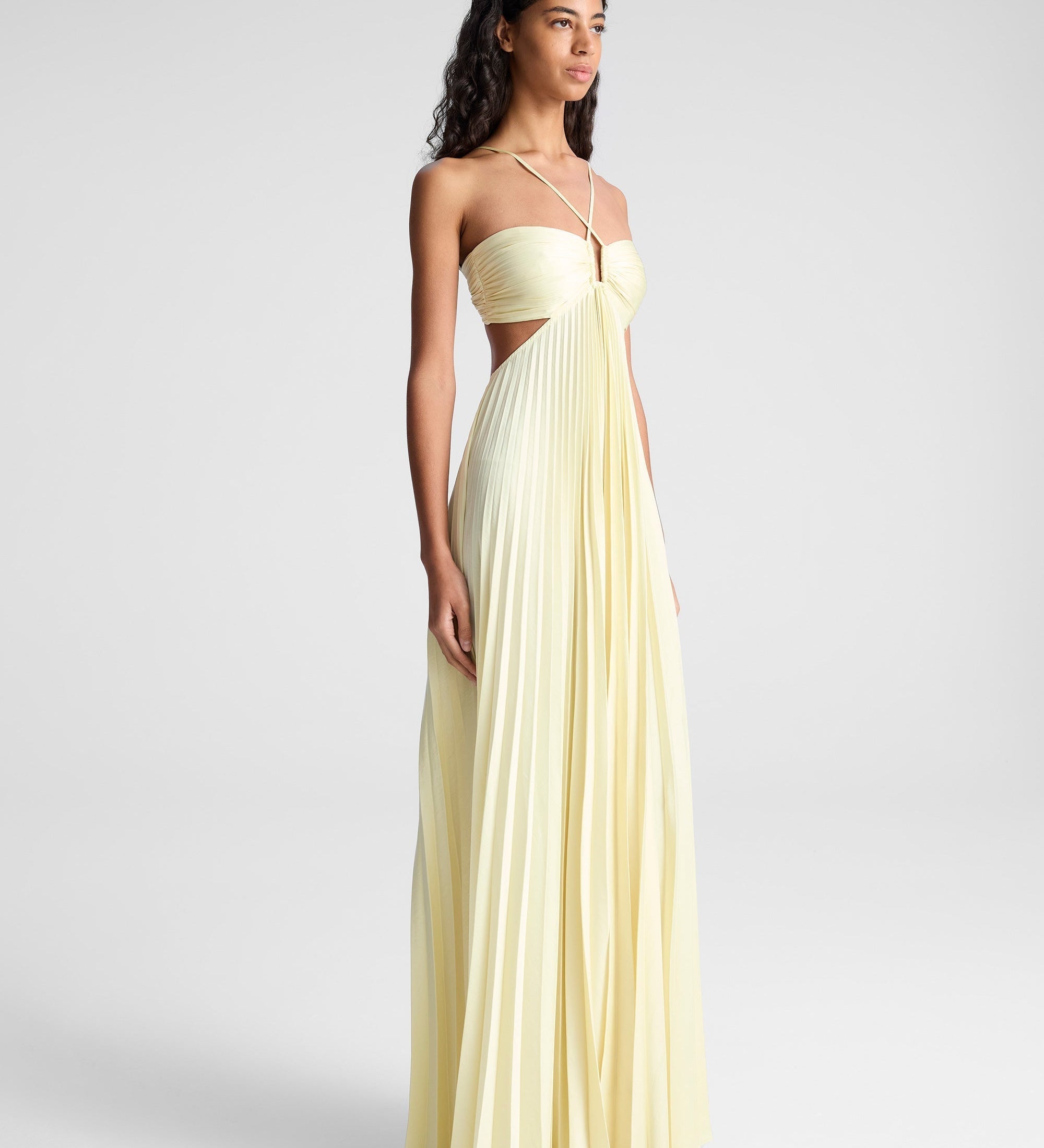 Sienna™ - Pleated Sunrise Evening Dress