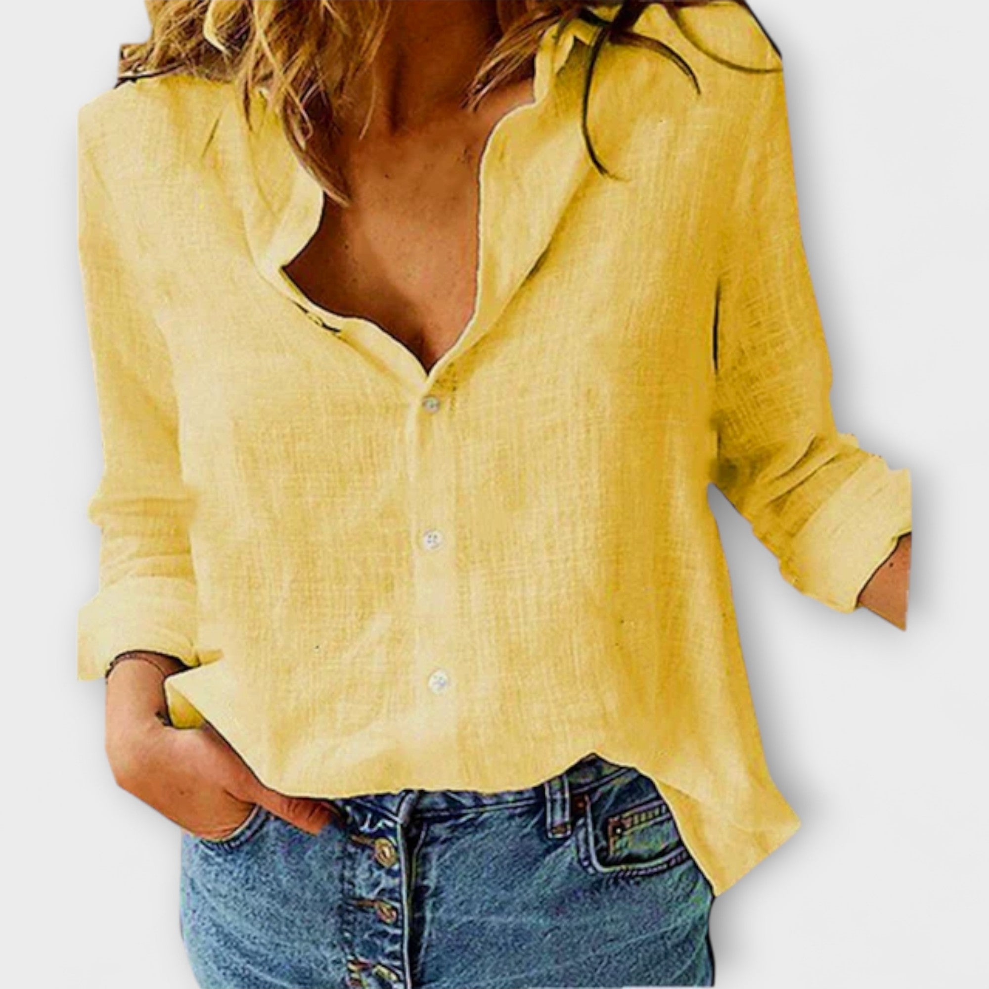 Elegant Women's Shirt with Luxury Collar