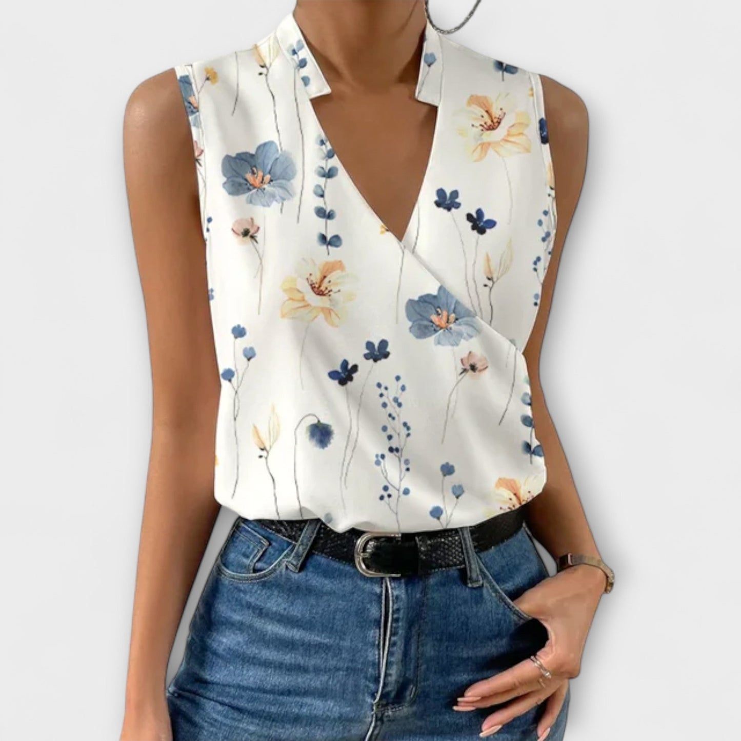 Soft Top for Summer with V-Neck