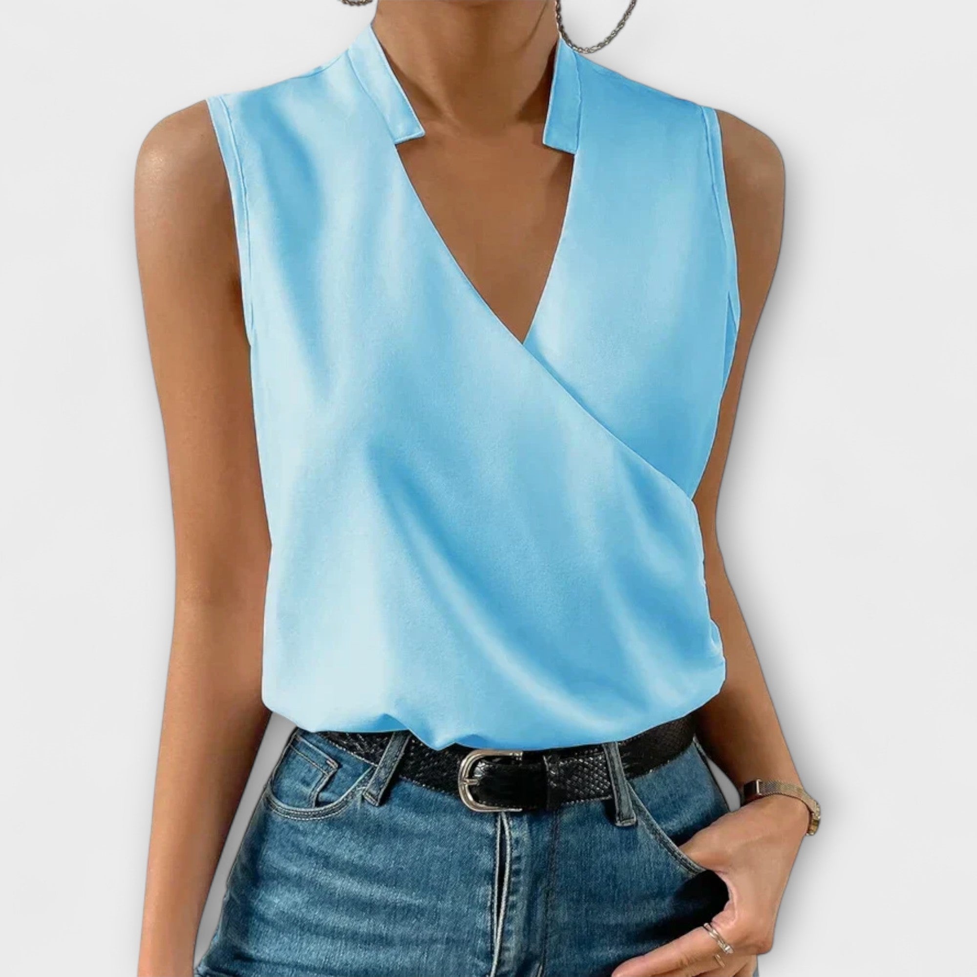 Soft Top for Summer with V-Neck