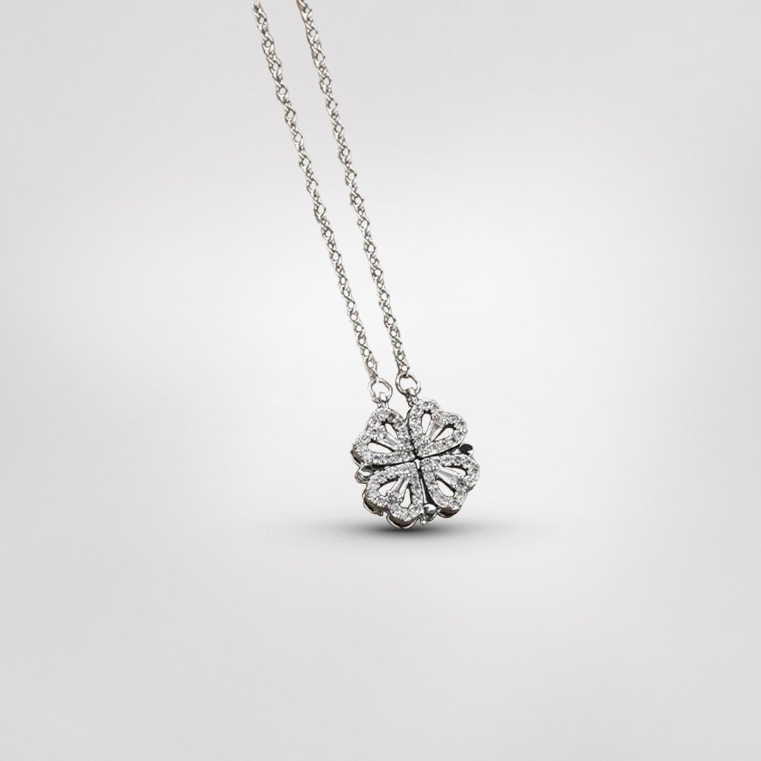 Four-Leaf Clover Pendant Necklace - A Jewelry Piece Representing Luck and Belief