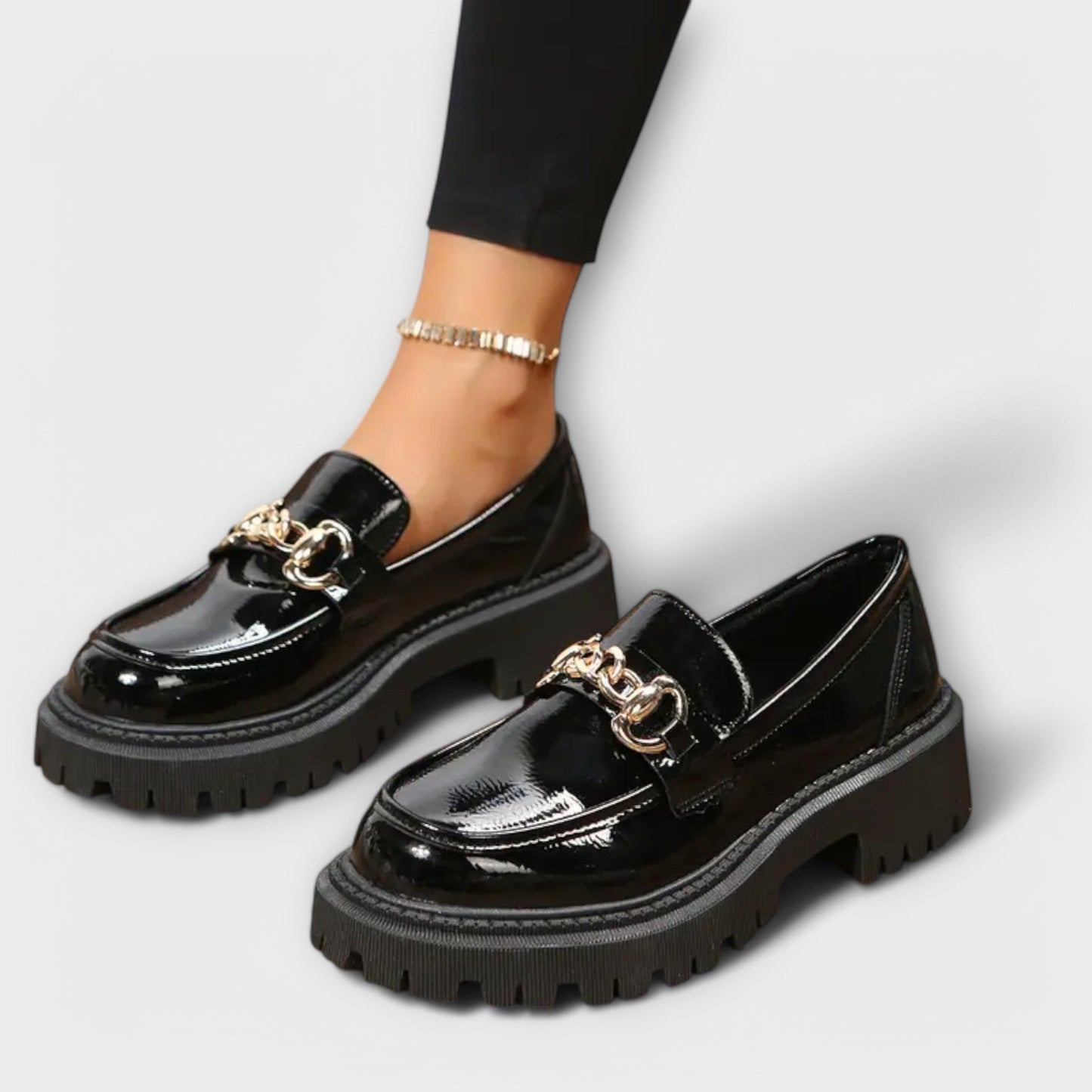 Women's Platform Boots with Buckle Closure