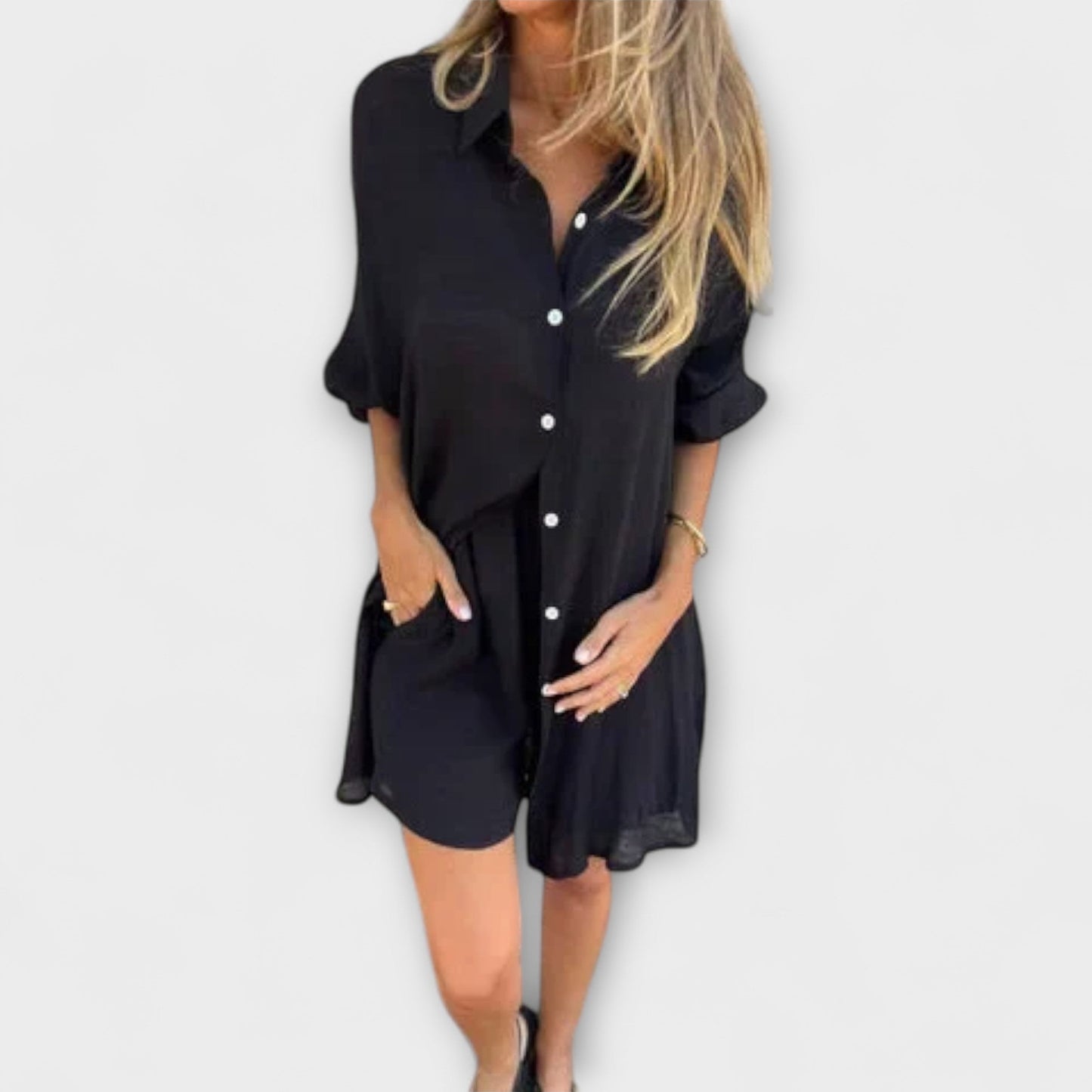 Serin – Two-Piece Summer Set with Oversized Shirt