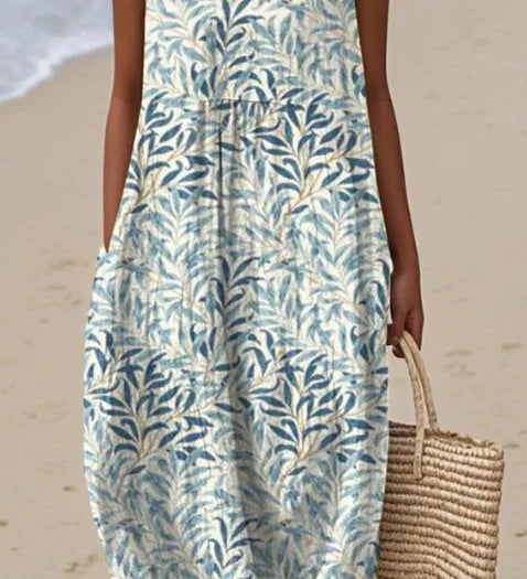 Adelina | Long Summer Dress Floral Patchwork