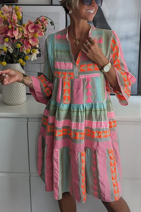Julian – Boho Swing Dress in Layers