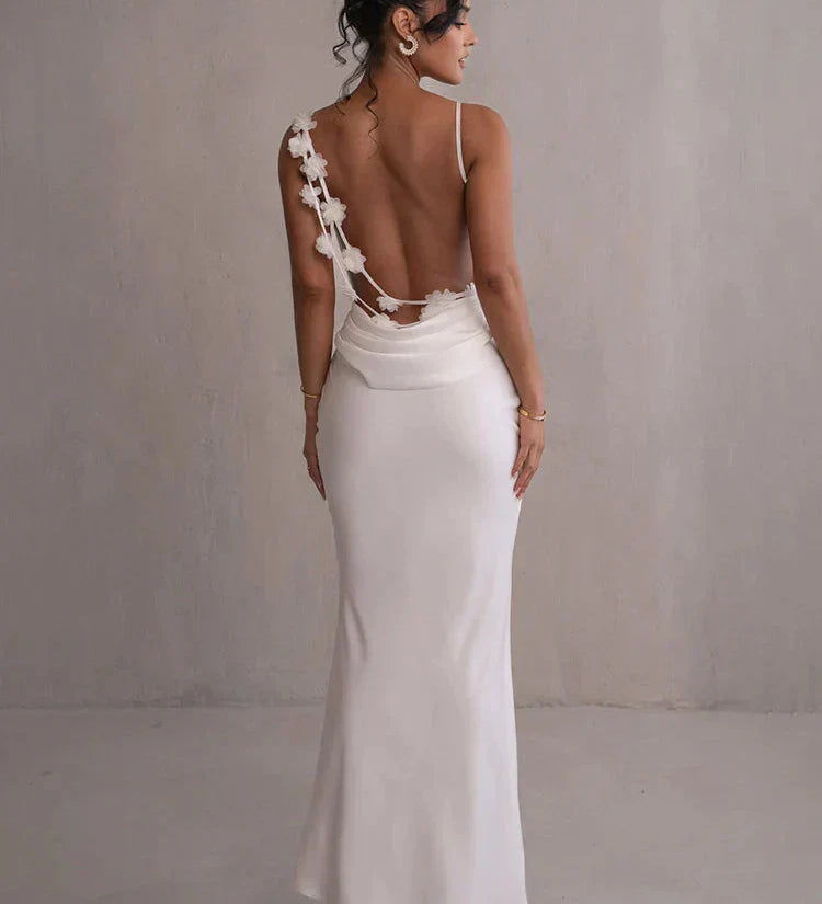 Cassiane - Satin Flower Dress