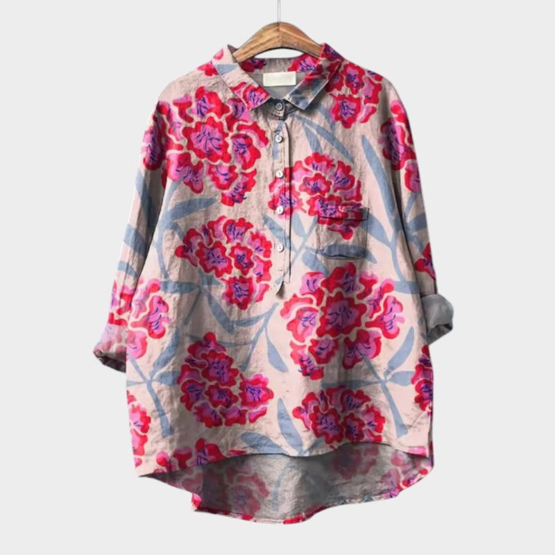 SOFIA™ | Oversized Floral Blouse for Comfort