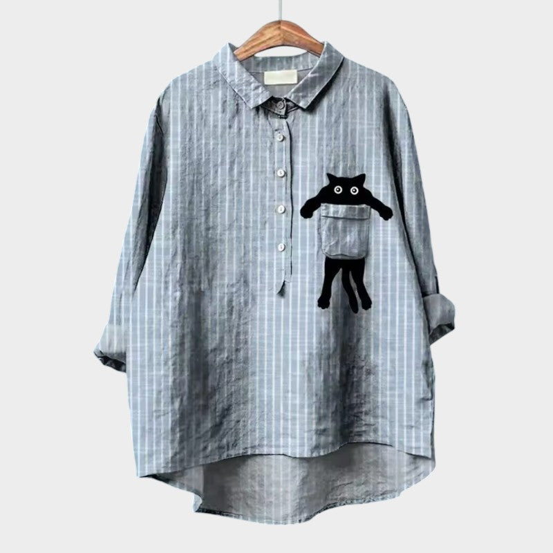 ELISABETTA™  | Oversized Floral Blouse with Comfort