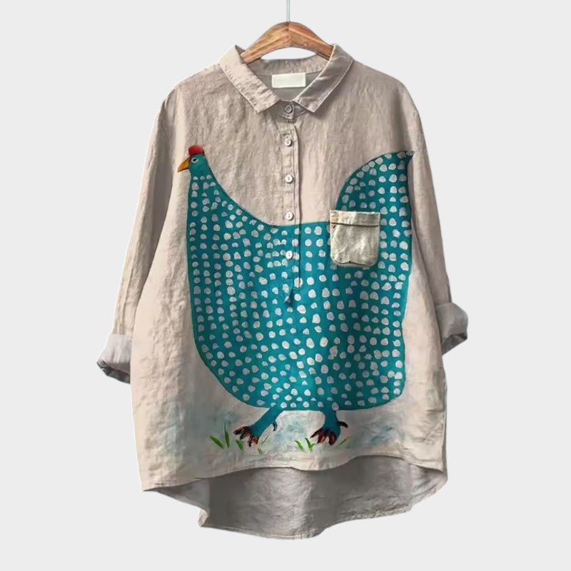 ELISABETTA™  | Oversized Floral Blouse with Comfort