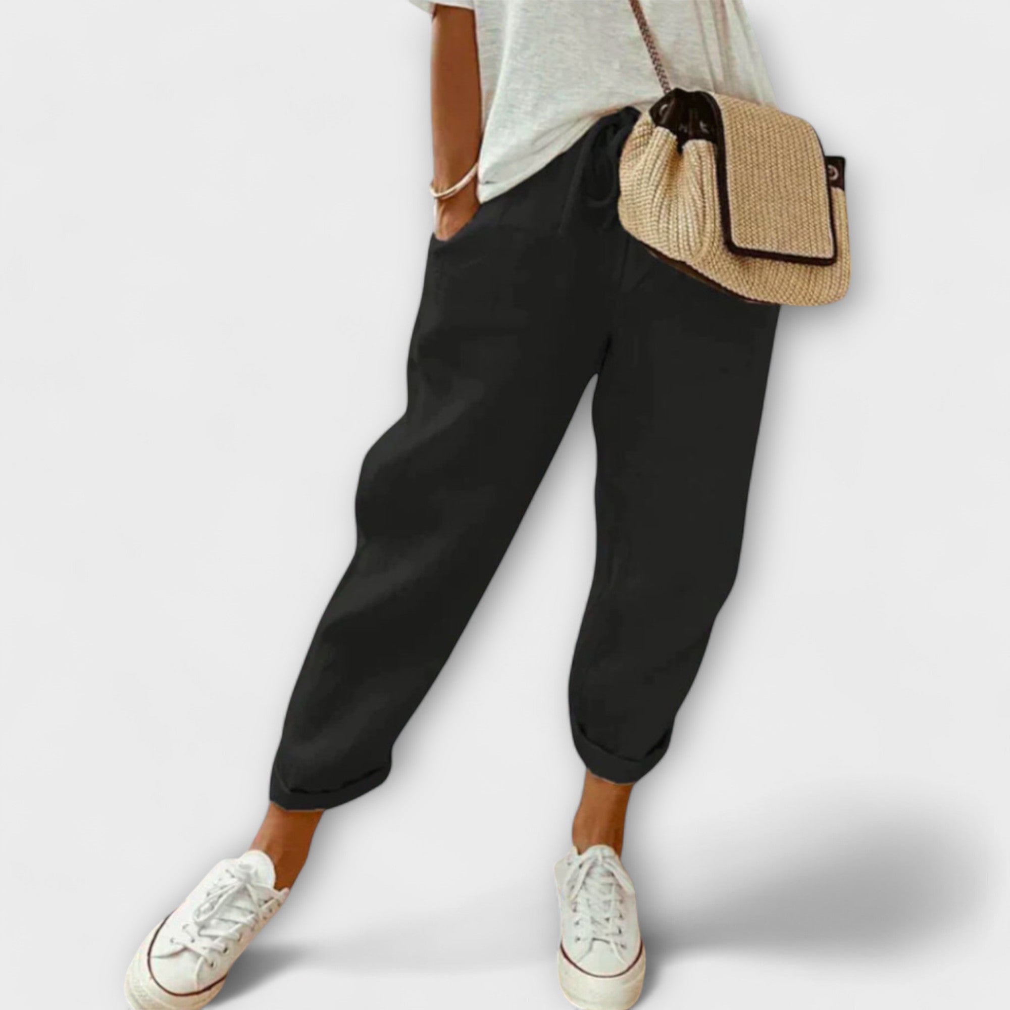Linen Pants with a Relaxed Fit