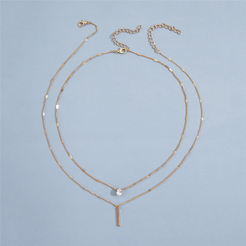 Vintage Collar Jewelry Set with Gold Pendants