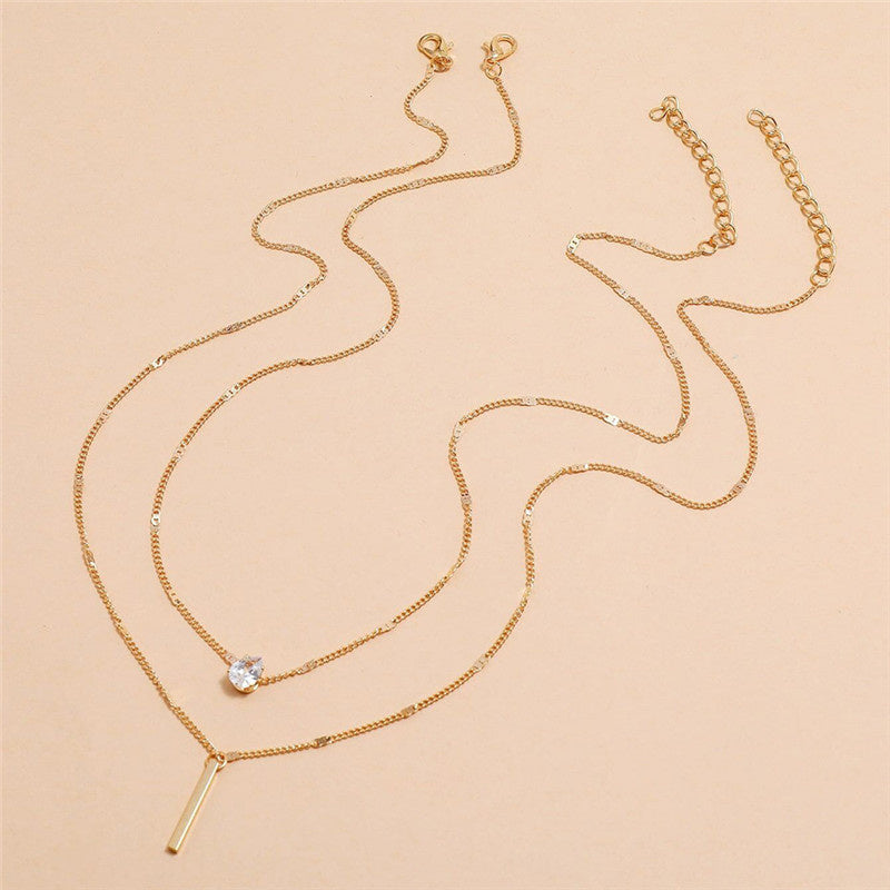 Vintage Collar Jewelry Set with Gold Pendants
