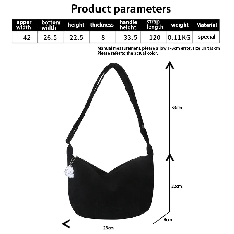 Cordura Side Bag for Women - Elegant and Functional