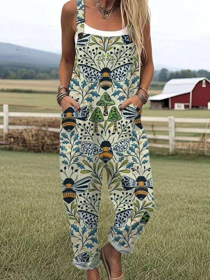 Summer Jeans for Women with Playful Print