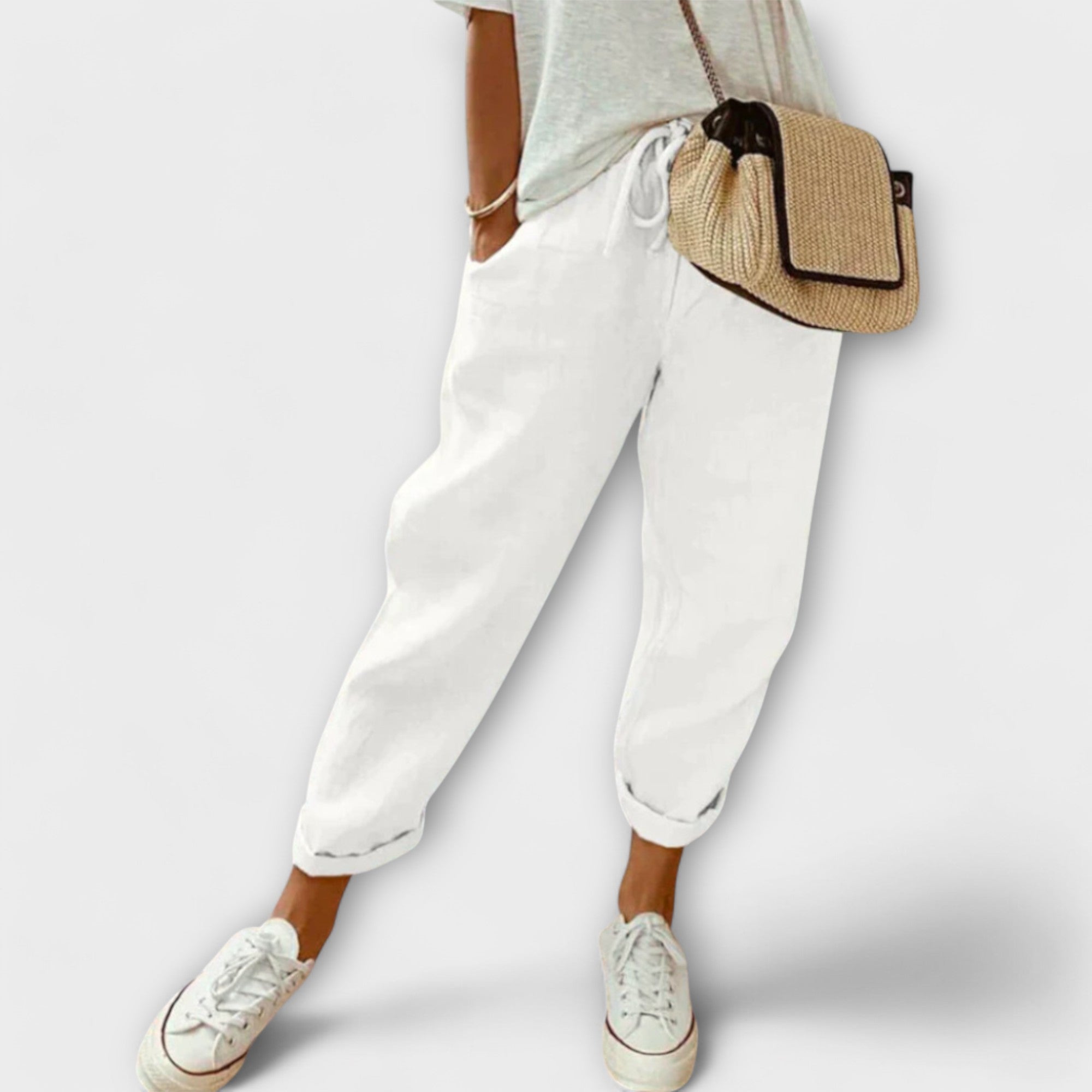 Linen Pants with a Relaxed Fit