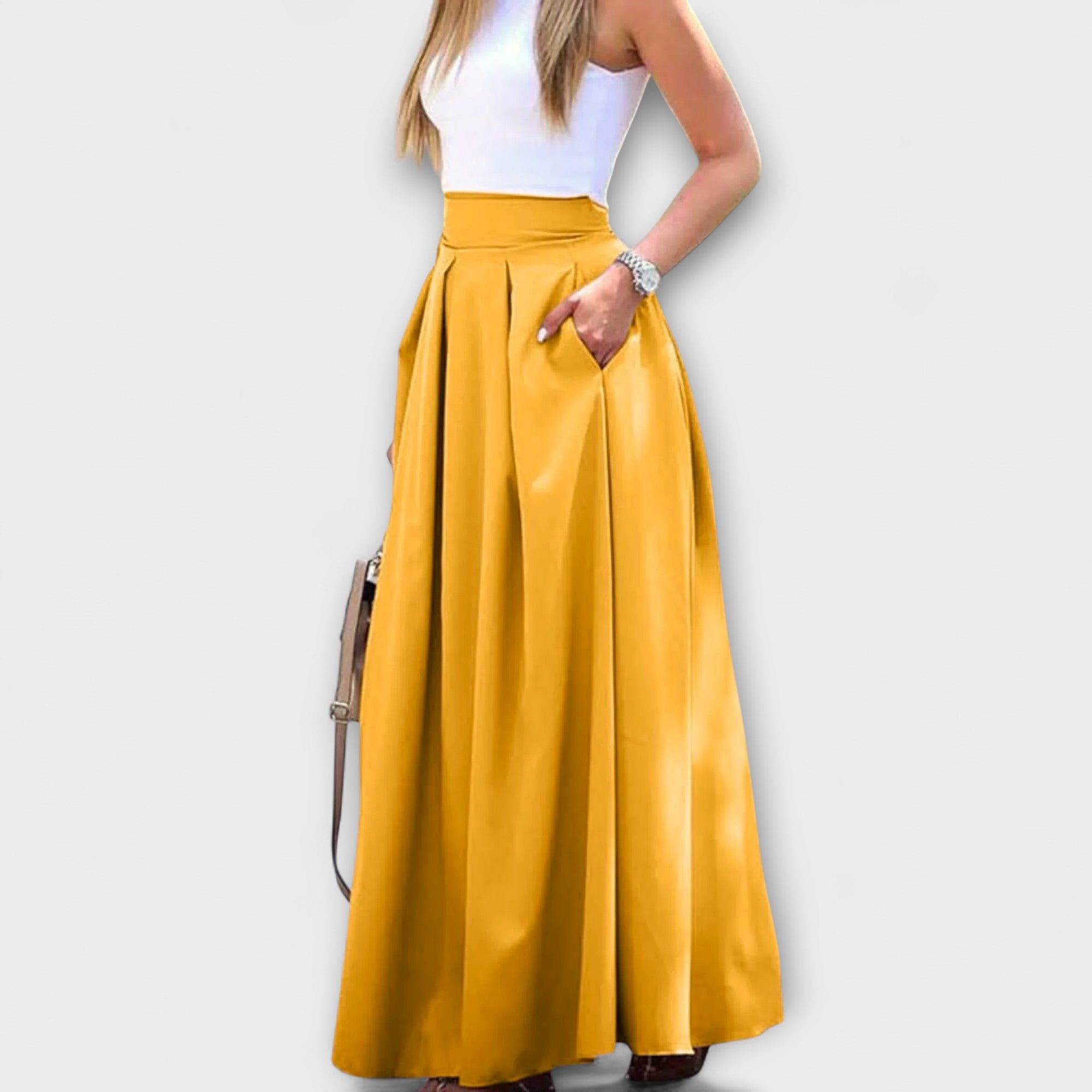 Elegant High-Waisted Maxi Skirt