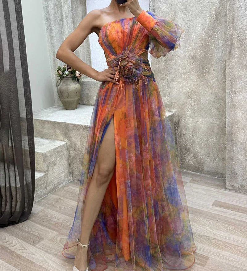 Cecelia - Dress with One Sleeve