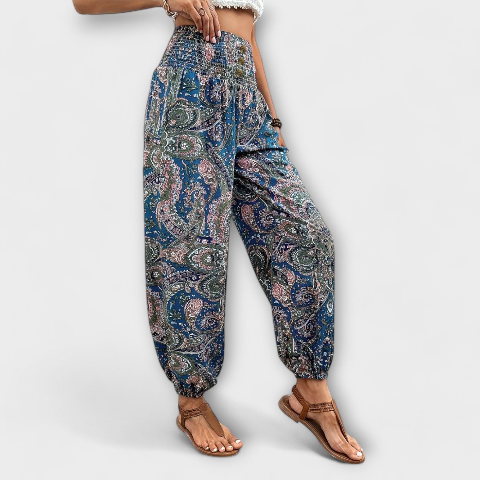 Scarlet Ethnographic Pants - Unique Comfort and Style