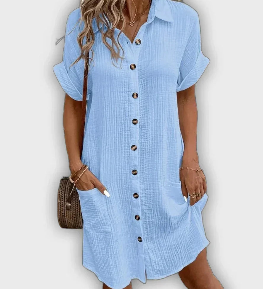 Santal™ Midi Dress for Summer - Elegant and Comfortable