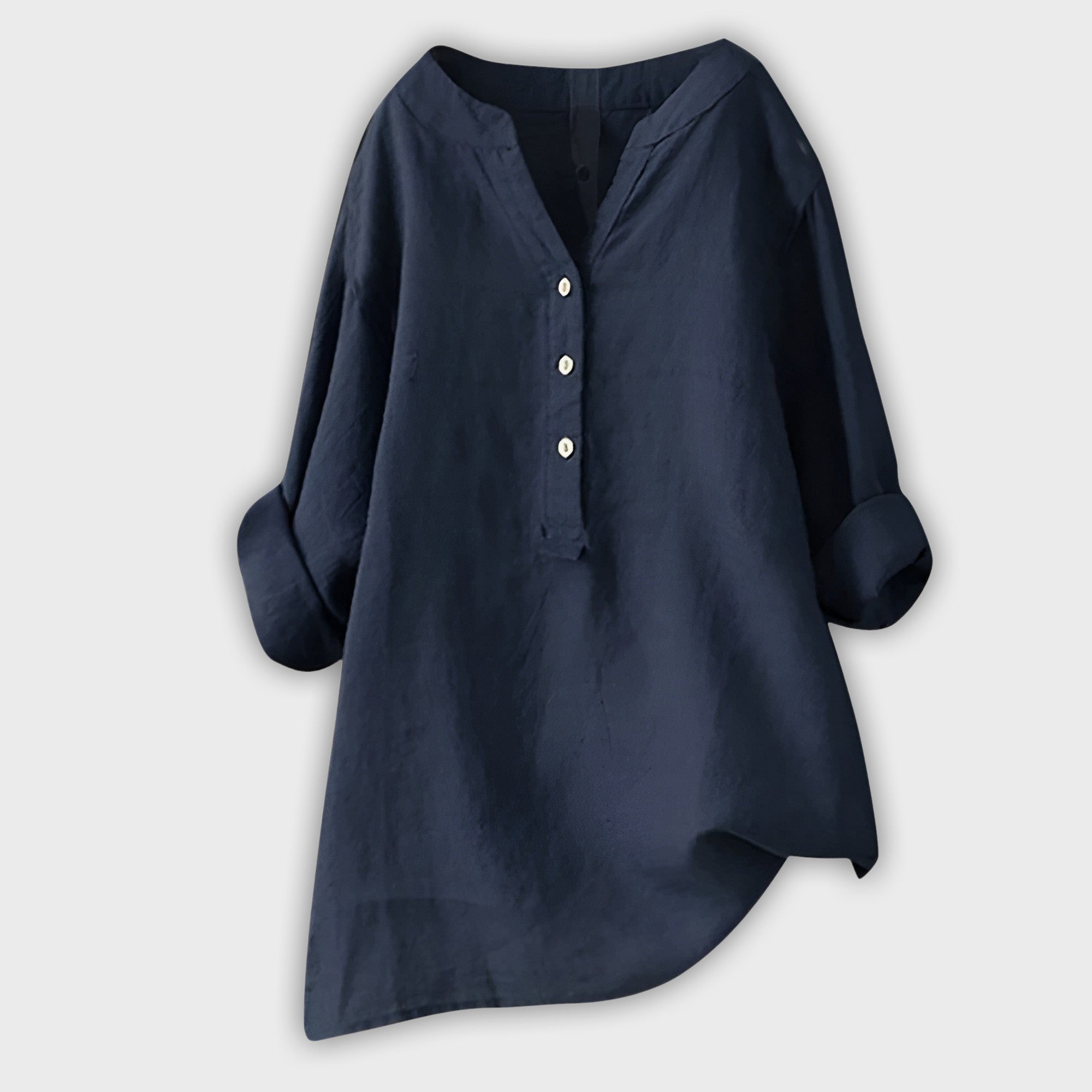 Lightweight Linen Shirt with Buttons – Freshness and Style