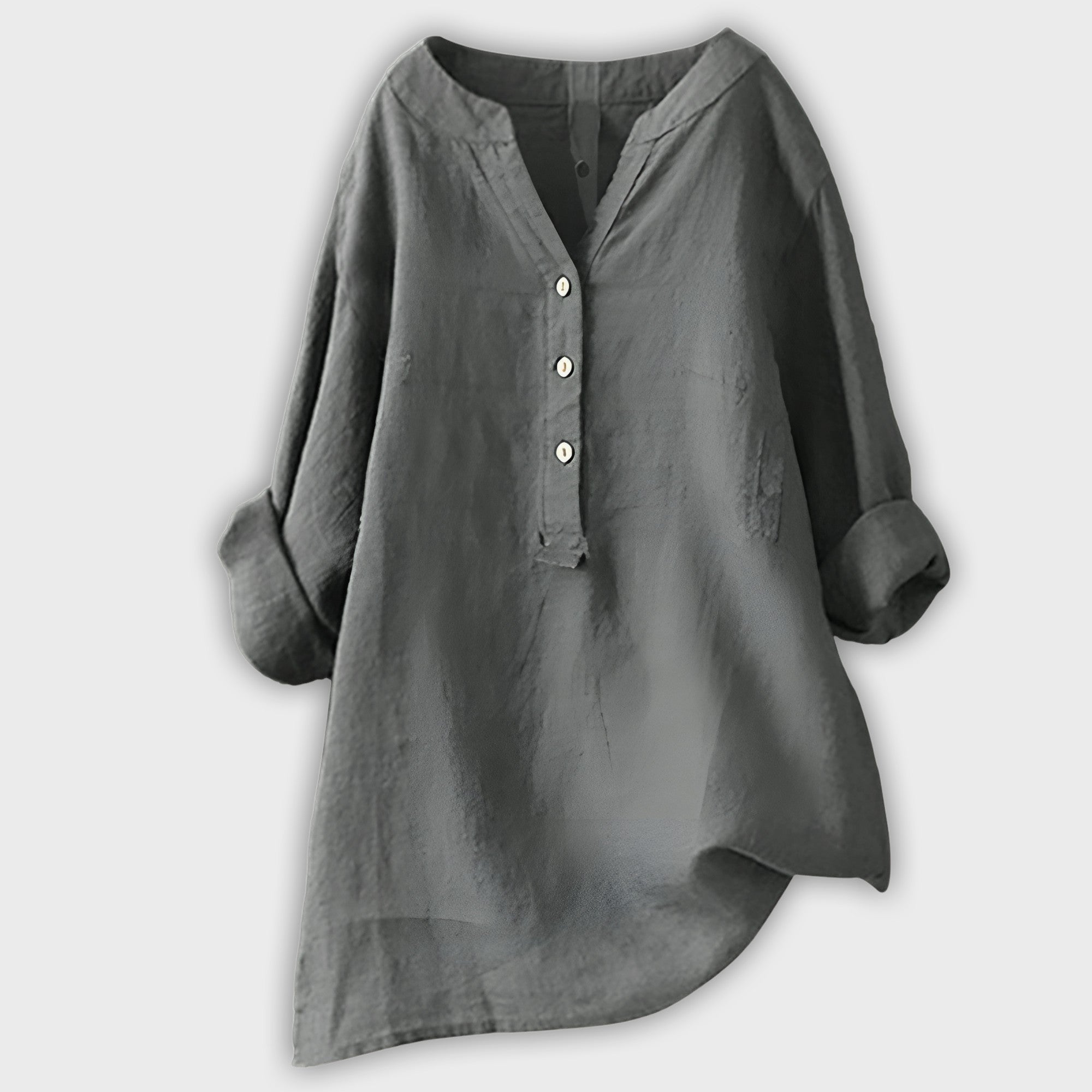Lightweight Linen Shirt with Buttons – Freshness and Style