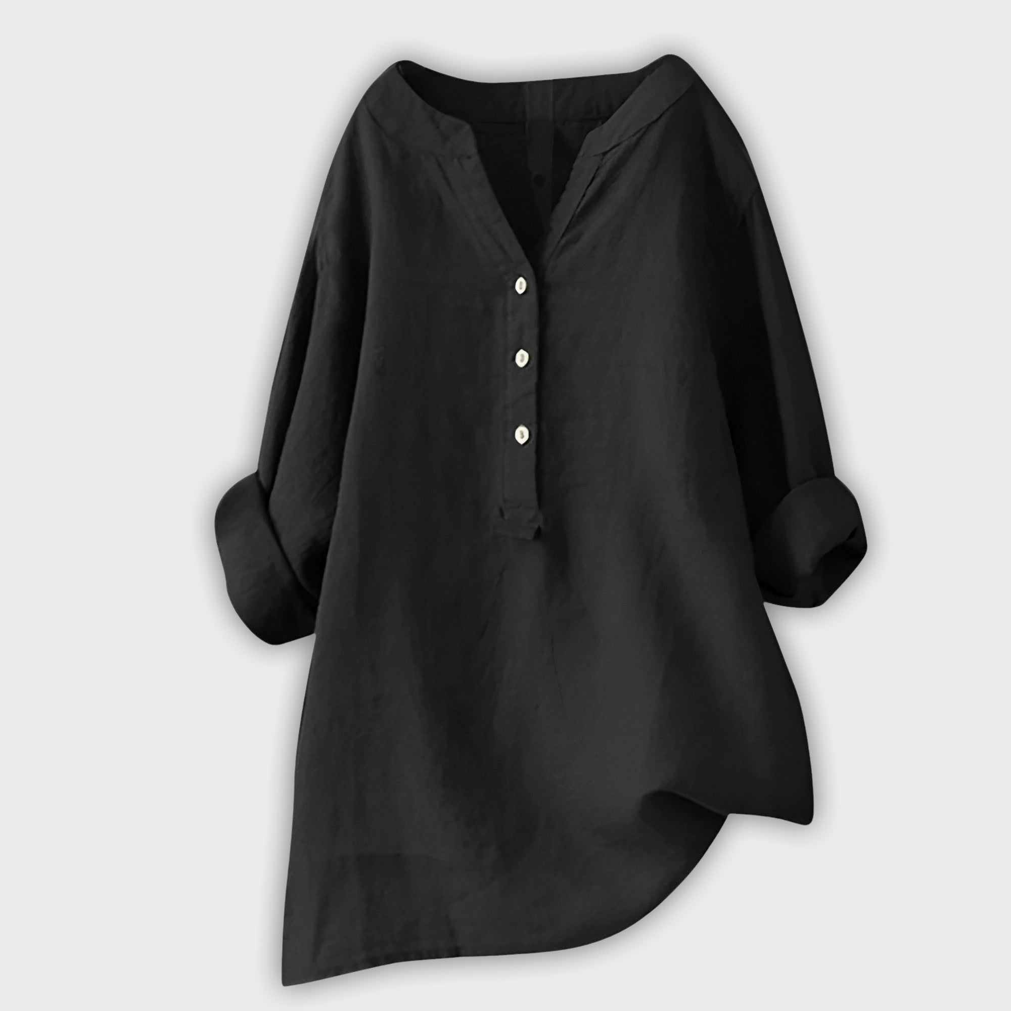 Lightweight Linen Shirt with Buttons – Freshness and Style