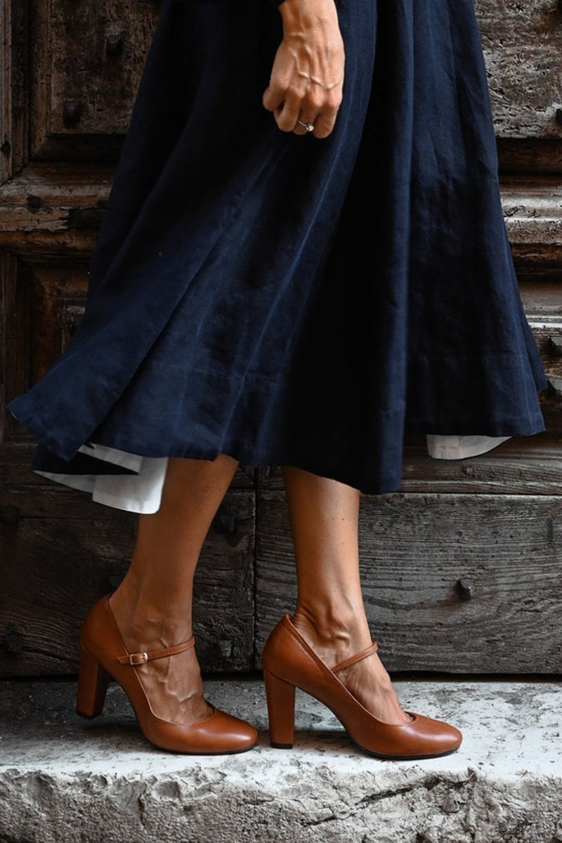 Barvina | Daily Sandals with Strap on Small Heel