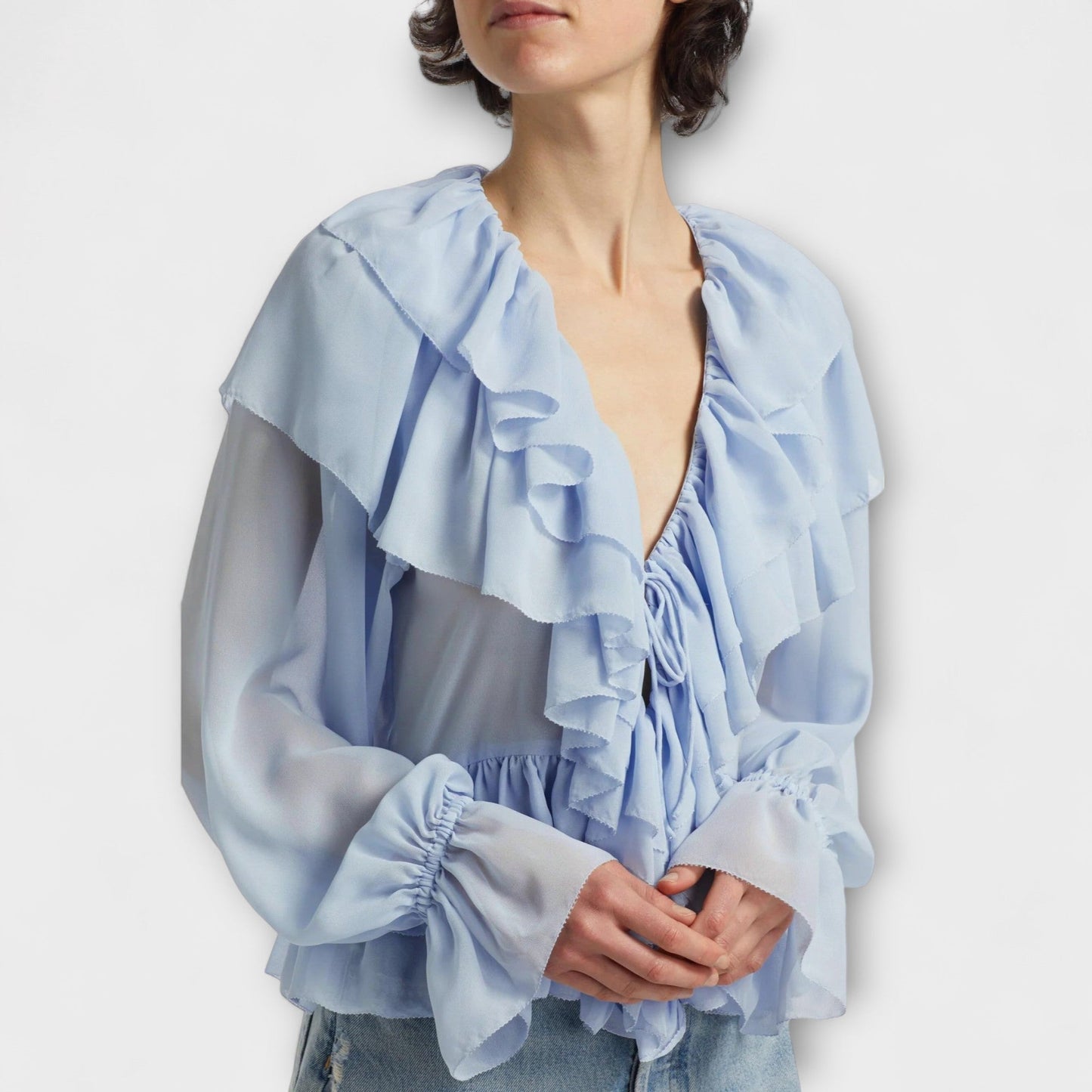 Women's Vintage Style V-Neck Shirt