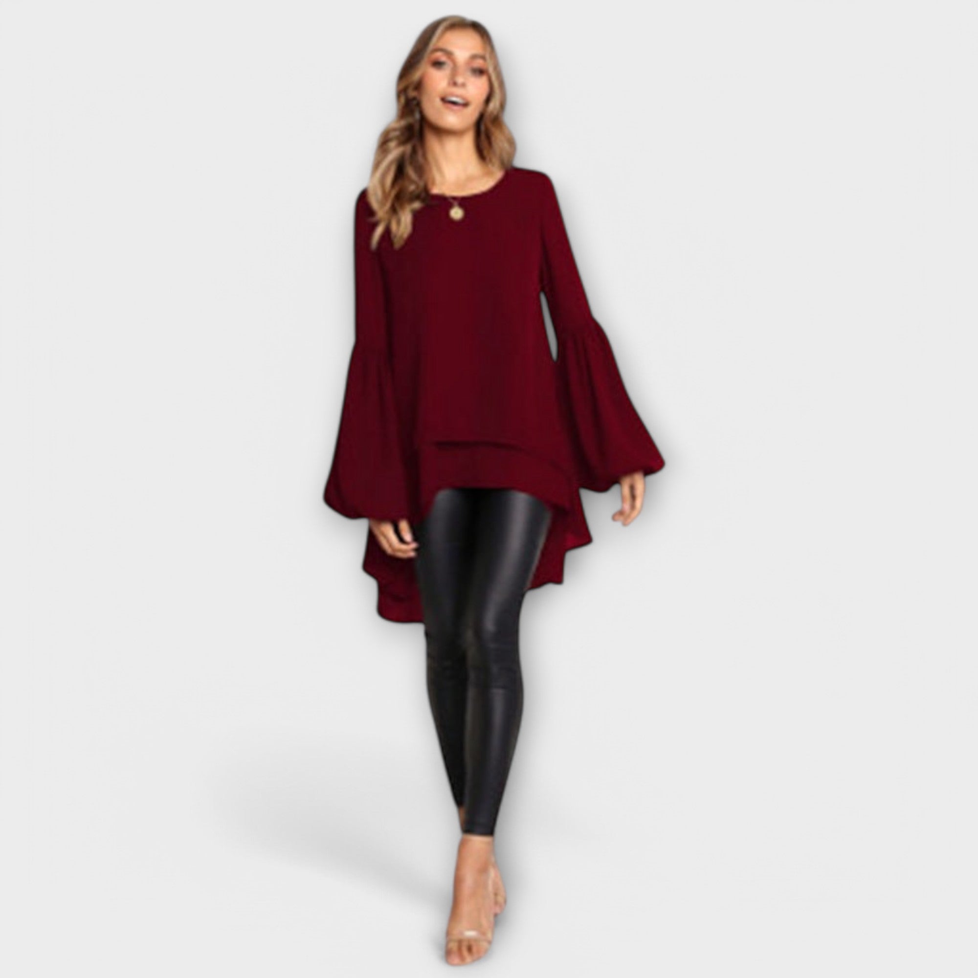 Perfect Spring Shirt with Round Collar