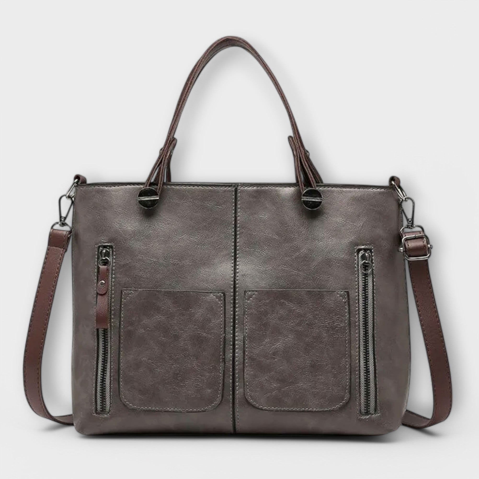 Laura's Elegant Leather Bag - Functional and Stylish Tote Bag