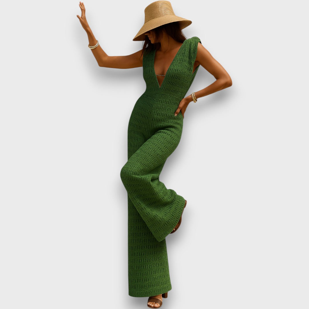Aizlin – Summer Jumpsuit with Macrame Details