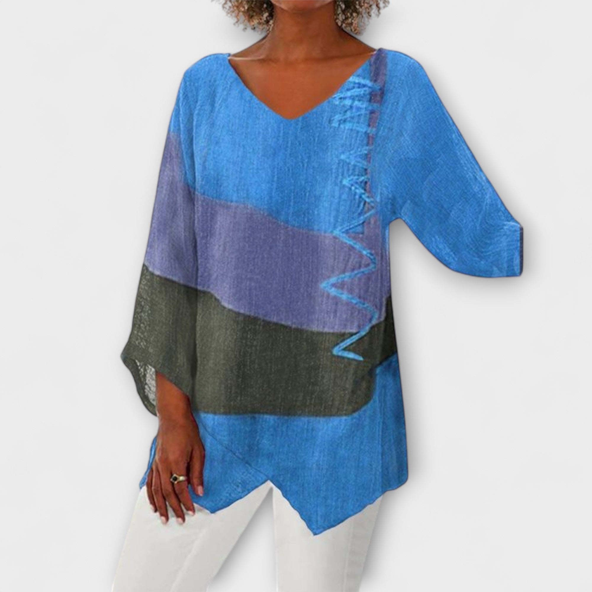 Creative Tunic with V-Neck