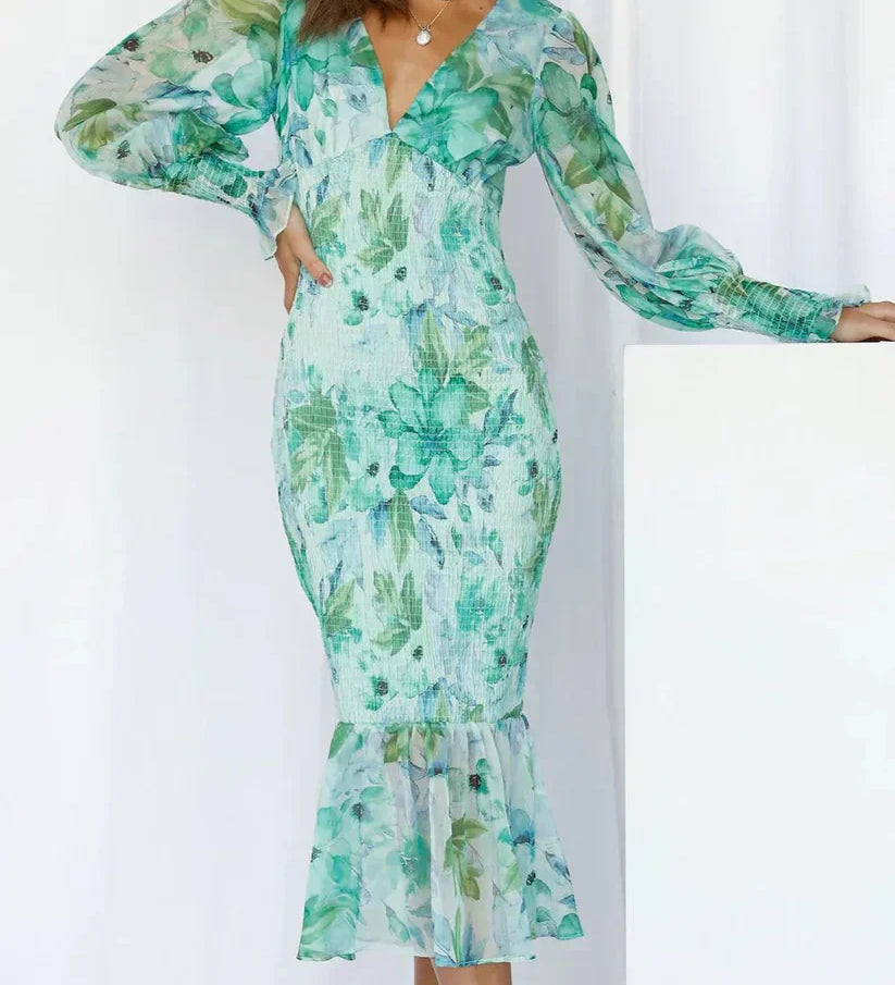 Miley - Dress with Floral Pattern