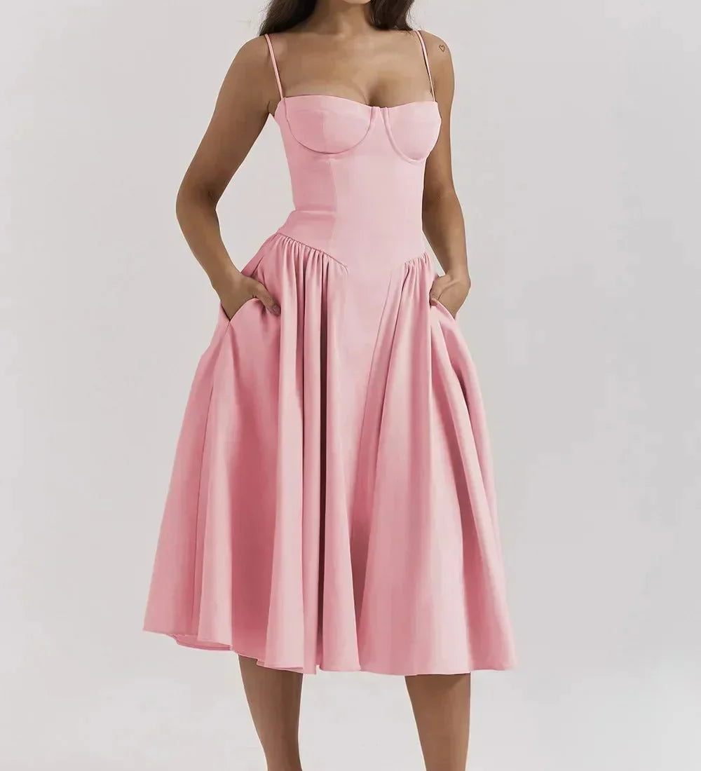 Kiki | Retro Midi Dress