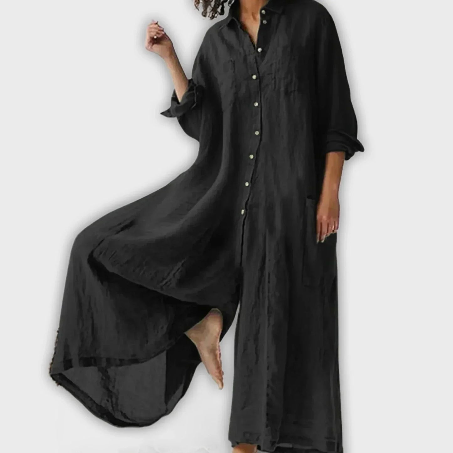 Plus Size Button-Up Shirt Dresses