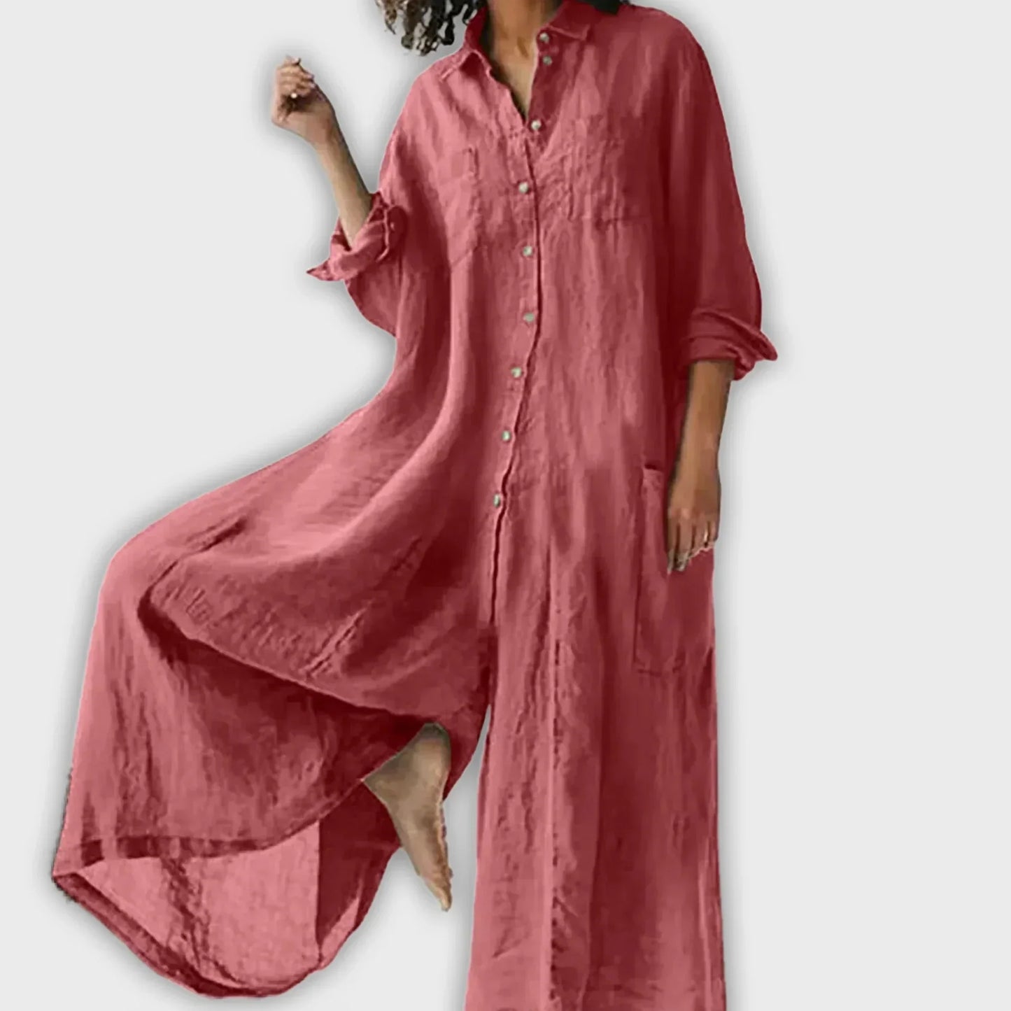 Plus Size Button-Up Shirt Dresses