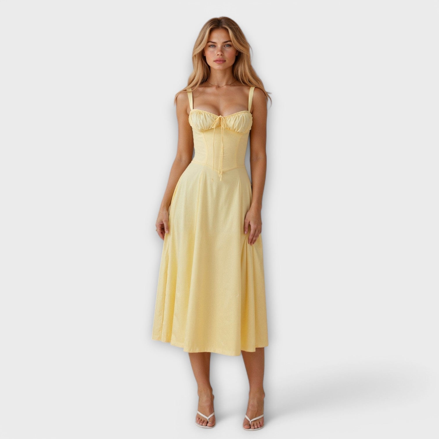 Midi Dress with Pockets - Kiona