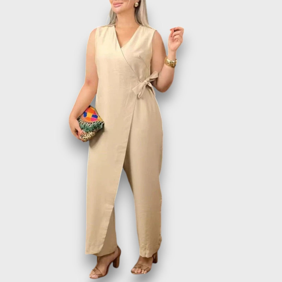 Zafina – Jumpsuit with Waist Tie