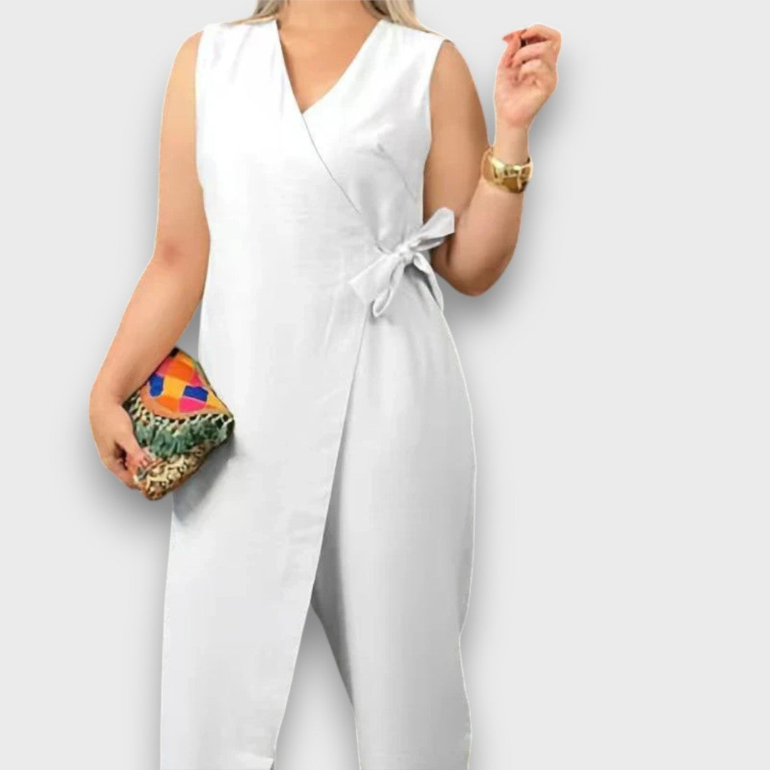 Zafina – Jumpsuit with Waist Tie
